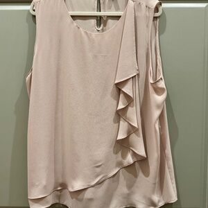 Ann Taylor Sleeveless top, side drape, size XXL.